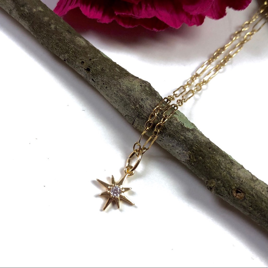 Star Necklace, Celestial, North Star, Polaris